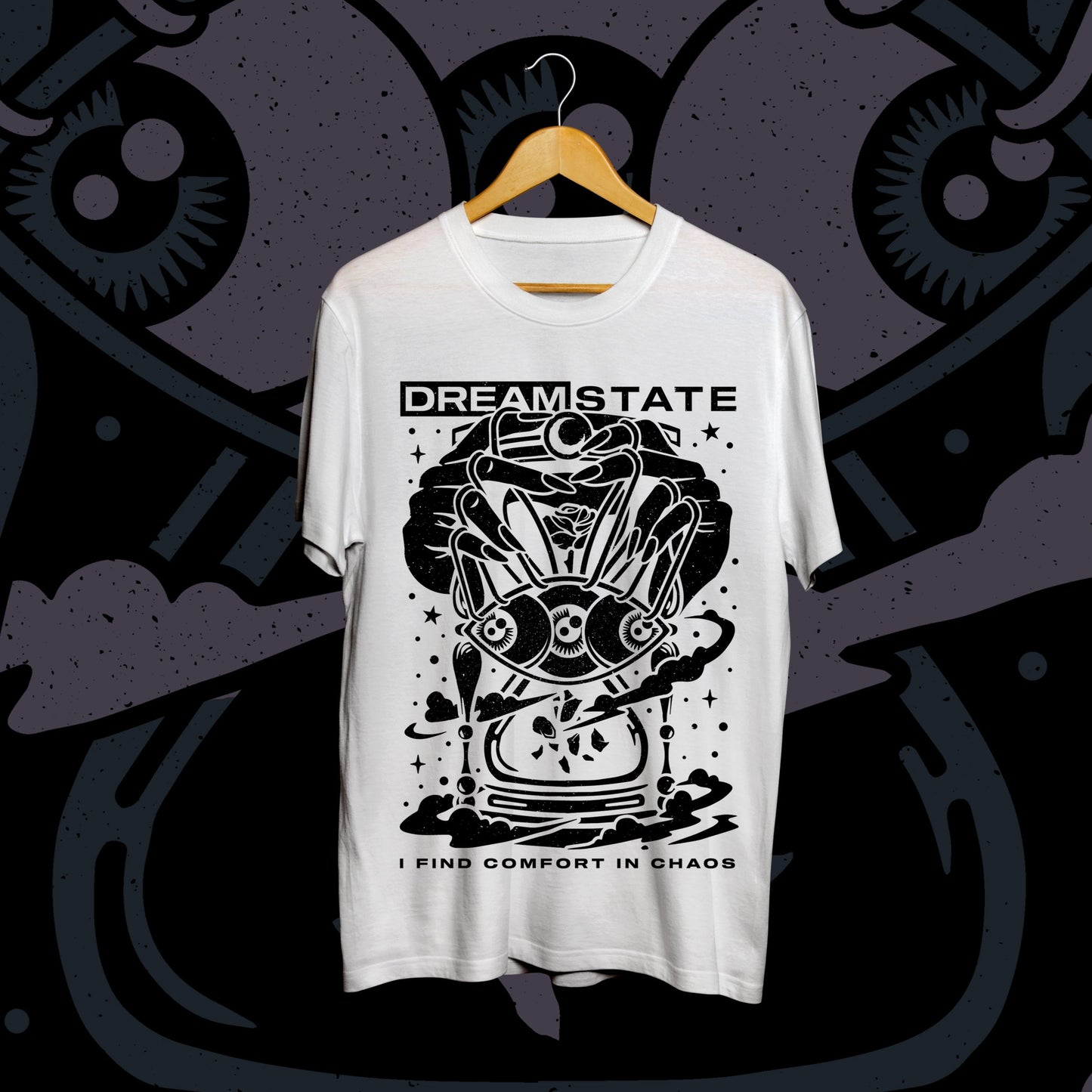 I Find Comfort In Chaos White T-Shirt